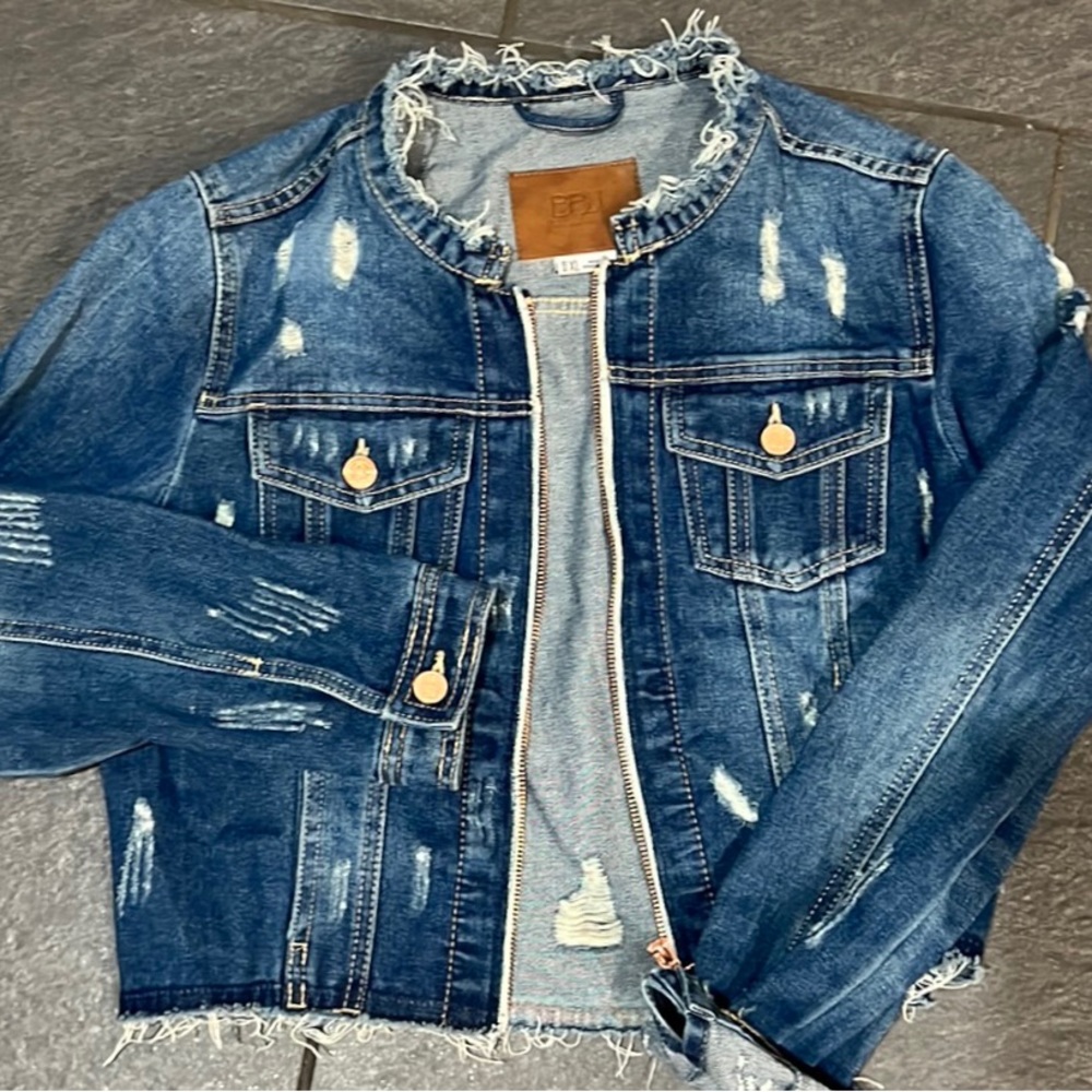 Like new BBJ Los Angeles Denim Jacket size XL